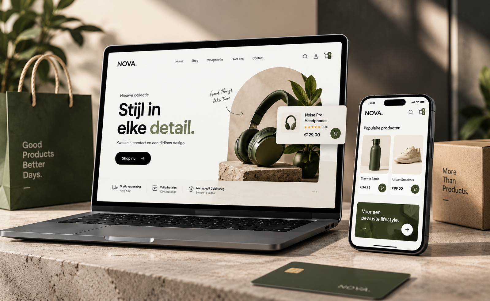 Een webshop gebouwd om te groeien.
